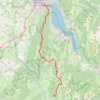 Itinéraire Traversée bauges bis jour 2, distance, dénivelé, altitude, carte, profil, trace GPS