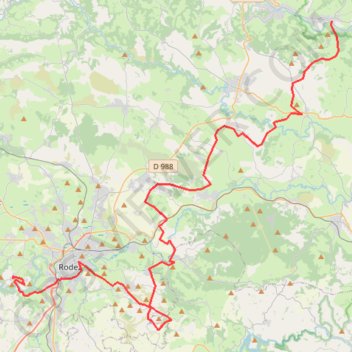 Itinéraire Saint come - agnac par l'est, distance, dénivelé, altitude, carte, profil, trace GPS