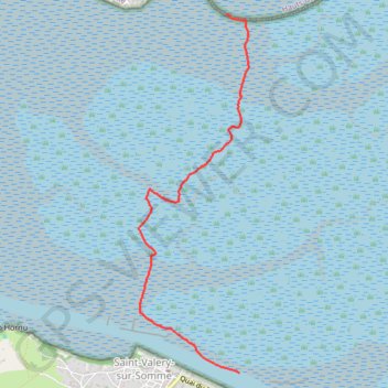 Itinéraire Traversée baie de somme, distance, dénivelé, altitude, carte, profil, trace GPS