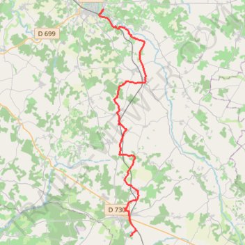 Itinéraire Circuit Véloroute - "Rayonnantes de Haute Saintonge N°7" - "Jonzac - Montendre", distance, dénivelé, altitude, carte, profil, trace GPS