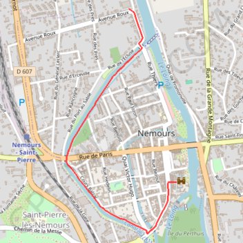 Itinéraire trame_4, distance, dénivelé, altitude, carte, profil, trace GPS