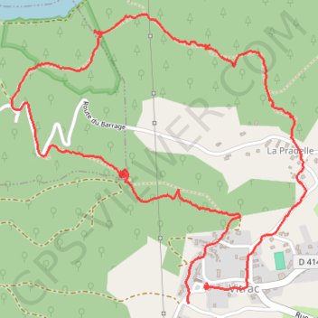 Itinéraire Bois de Motaillas VITRAC, distance, dénivelé, altitude, carte, profil, trace GPS