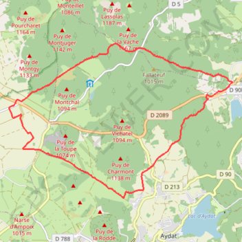 Itinéraire Les Cheires Hautes (2017) ITI0031, distance, dénivelé, altitude, carte, profil, trace GPS