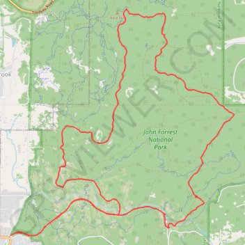 Itinéraire Red Hill - Eagle View Track, distance, dénivelé, altitude, carte, profil, trace GPS