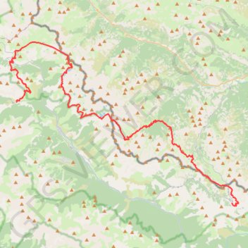 Itinéraire Mercantour Ouest, distance, dénivelé, altitude, carte, profil, trace GPS