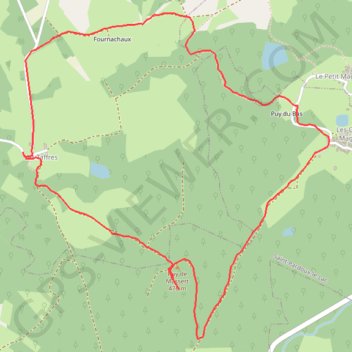 Itinéraire Autour de saint pardoux, distance, dénivelé, altitude, carte, profil, trace GPS