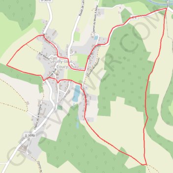Itinéraire Le Mont de Leuilly-sous-Coucy, distance, dénivelé, altitude, carte, profil, trace GPS