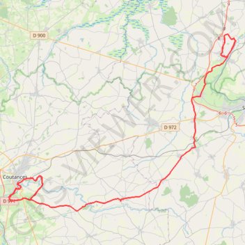 Itinéraire TM2024 ET4 Pont Hébert- St Pierre de Coutances-17783107, distance, dénivelé, altitude, carte, profil, trace GPS