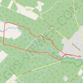 Itinéraire Promenade aux sources du Saucats - Saucats, distance, dénivelé, altitude, carte, profil, trace GPS