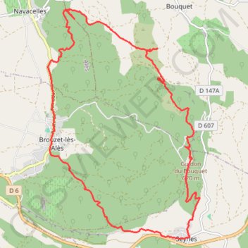 Itinéraire Mont Bouquet, distance, dénivelé, altitude, carte, profil, trace GPS