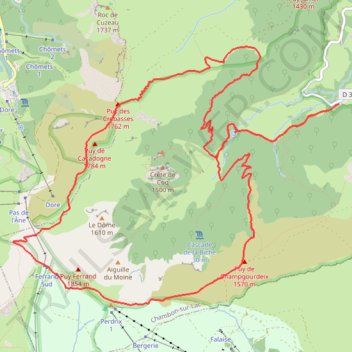 Itinéraire Vallée de Chaudefour, distance, dénivelé, altitude, carte, profil, trace GPS