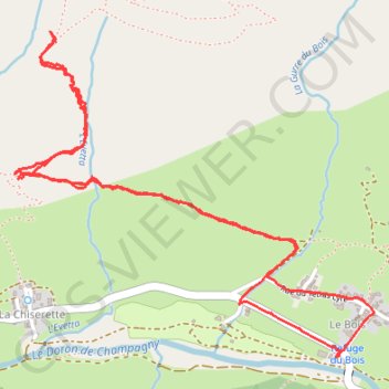 Itinéraire Fin du Hors piste de La Vélière, distance, dénivelé, altitude, carte, profil, trace GPS