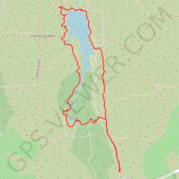 Itinéraire Lac des Escarcets - Vallon des Mines, distance, dénivelé, altitude, carte, profil, trace GPS