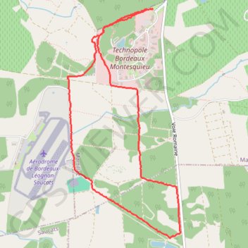 Itinéraire Montesquieu, distance, dénivelé, altitude, carte, profil, trace GPS