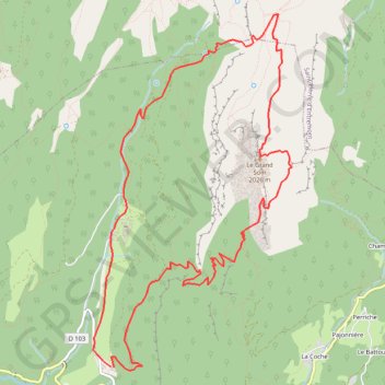 Itinéraire Le Grand Som, distance, dénivelé, altitude, carte, profil, trace GPS