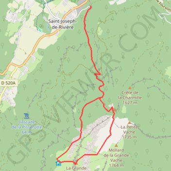 Itinéraire Grande Sure, distance, dénivelé, altitude, carte, profil, trace GPS