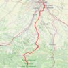 Itinéraire Seix -> Toulouse par Ste-Suzanne et Vigoulat-Auzil, distance, dénivelé, altitude, carte, profil, trace GPS