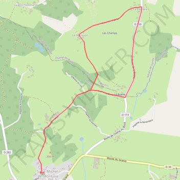 Itinéraire Marche 5 km, distance, dénivelé, altitude, carte, profil, trace GPS