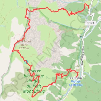 Itinéraire Petit Mont Blanc, distance, dénivelé, altitude, carte, profil, trace GPS