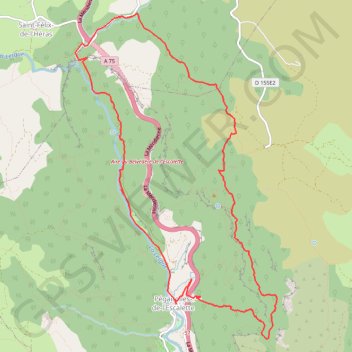 Itinéraire Le Pas de l'Escalette, distance, dénivelé, altitude, carte, profil, trace GPS