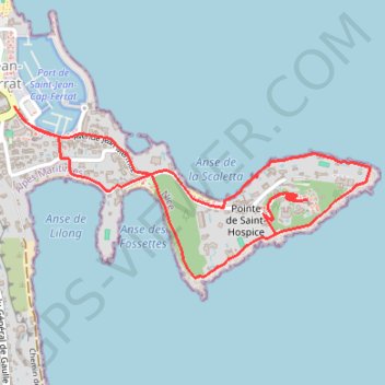 Itinéraire Pointe Saint-Hospice, distance, dénivelé, altitude, carte, profil, trace GPS