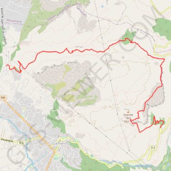 Itinéraire Saint Jean de Garguier-Petit Tuny - l'Espigoulier la Galere, distance, dénivelé, altitude, carte, profil, trace GPS