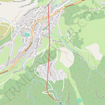 Itinéraire Domaine de Champé - Cascade de l’Ours, distance, dénivelé, altitude, carte, profil, trace GPS