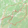 Itinéraire LE BARROUX (84) combe d'Hugues, lac du Paty, distance, dénivelé, altitude, carte, profil, trace GPS