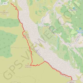 Itinéraire Grand Bénare vers Le Maïdo, distance, dénivelé, altitude, carte, profil, trace GPS