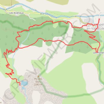 Itinéraire Lacs de Pétarel, distance, dénivelé, altitude, carte, profil, trace GPS