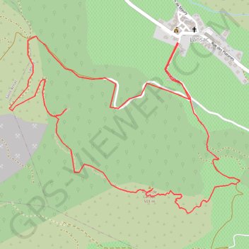 Itinéraire Rando tour de Lansac, distance, dénivelé, altitude, carte, profil, trace GPS