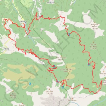 Itinéraire ITILAR066V523PTG, distance, dénivelé, altitude, carte, profil, trace GPS