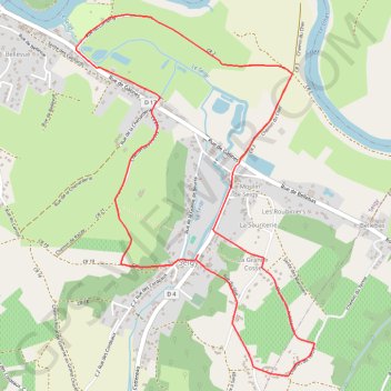 Itinéraire Entre coteaux et vallée - Seigy, distance, dénivelé, altitude, carte, profil, trace GPS