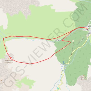 Itinéraire Montagne du Sambuis, distance, dénivelé, altitude, carte, profil, trace GPS