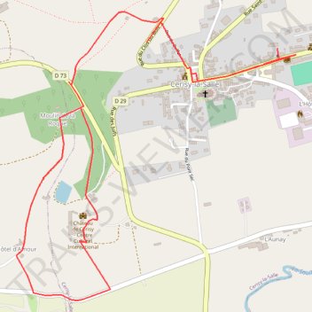 Itinéraire 4km, distance, dénivelé, altitude, carte, profil, trace GPS