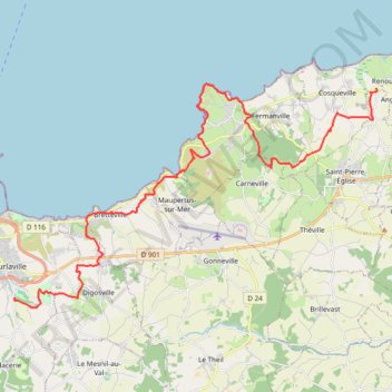 Itinéraire Jour 1 - Trace Gros mollet, distance, dénivelé, altitude, carte, profil, trace GPS