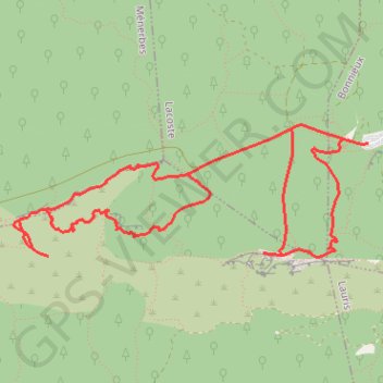 Itinéraire Forêt de Cêdre - Roque des Bancs - Baume Rousse - Grottes de Font Scure et des Vaudois - Le Portalas, distance, dénivelé, altitude, carte, profil, trace GPS