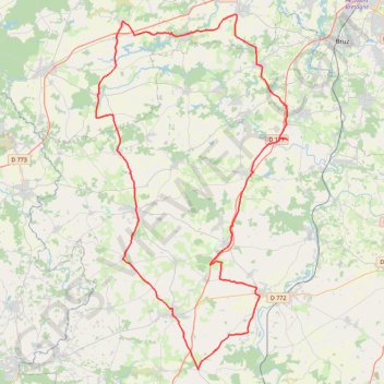 Itinéraire parcours 7(95.25km), distance, dénivelé, altitude, carte, profil, trace GPS