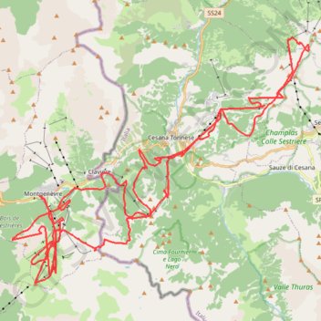 Itinéraire Via Latea, distance, dénivelé, altitude, carte, profil, trace GPS