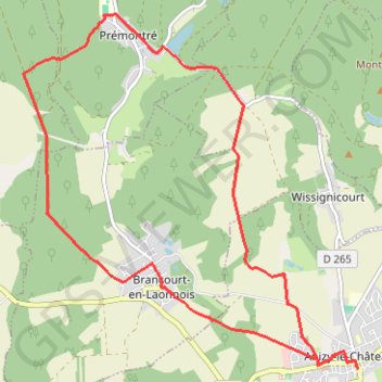 Itinéraire Les Larris, distance, dénivelé, altitude, carte, profil, trace GPS