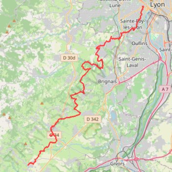Itinéraire sentier aqueduc SIARG, distance, dénivelé, altitude, carte, profil, trace GPS