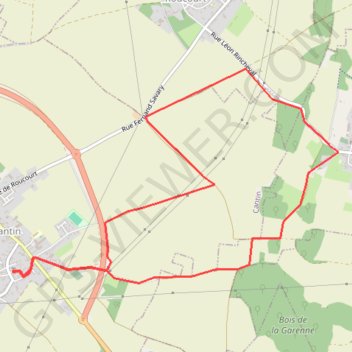 Itinéraire Randonnée autour de Cantin, distance, dénivelé, altitude, carte, profil, trace GPS