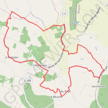 Itinéraire Saint-Julien, église promontoire sur la vallée de la Garonne - Pays de la vallée du Lot, distance, dénivelé, altitude, carte, profil, trace GPS