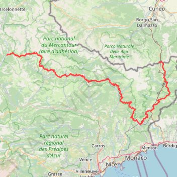 Itinéraire GR 52A, distance, dénivelé, altitude, carte, profil, trace GPS