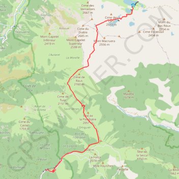 Itinéraire Vallée des merveilles à Sospel étape 1, distance, dénivelé, altitude, carte, profil, trace GPS