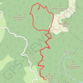 Itinéraire Du col de la Redoulade aux Rocs Courbatiers, distance, dénivelé, altitude, carte, profil, trace GPS