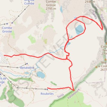 Itinéraire Tracé, distance, dénivelé, altitude, carte, profil, trace GPS