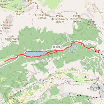 Itinéraire Du Chalet au Lindaret, distance, dénivelé, altitude, carte, profil, trace GPS