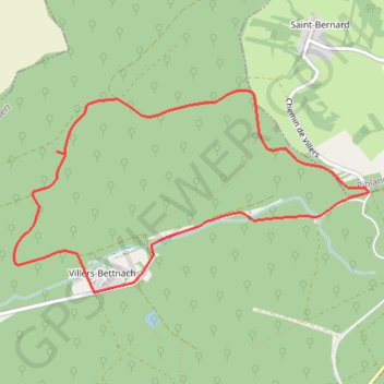 Itinéraire Randonnée du Haut Chemin - Le chêne des Moines - Villers-Bettnach, distance, dénivelé, altitude, carte, profil, trace GPS