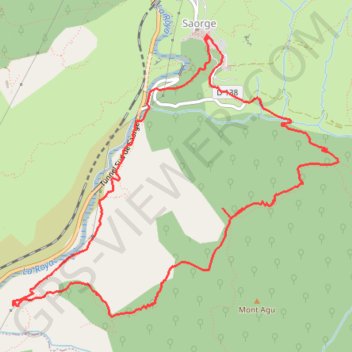 Itinéraire Croix du Mont-Agu, distance, dénivelé, altitude, carte, profil, trace GPS